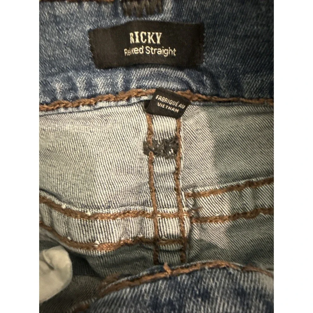 TRUE RELIGION SIZE 29 SLIM JEANS Streetwear Seed Stitch